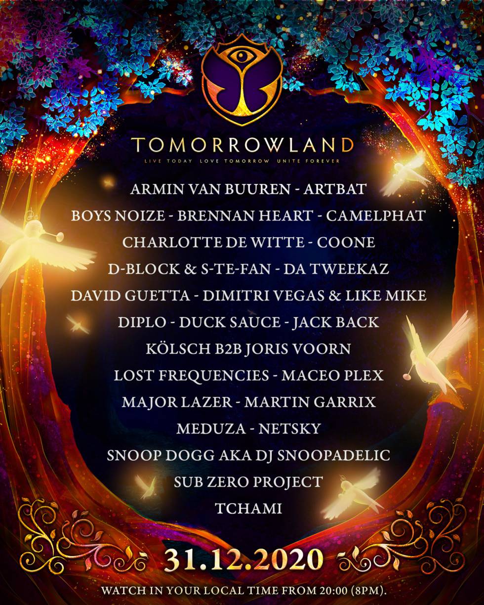 Tomorrowland despedirá 2020 con un festival online en Nochevieja