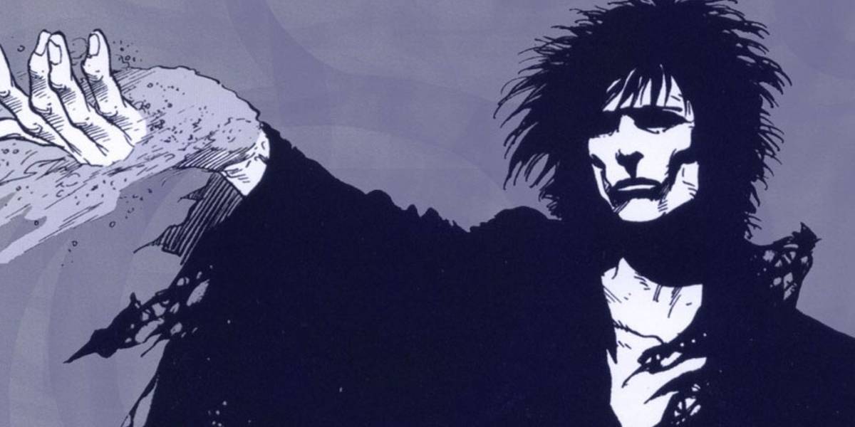 Detalle de una viñeta de Sandman con su protagonista, Sueño.
