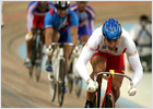 Escuredo logra la plata en la prueba de keirin de ciclismo en pista