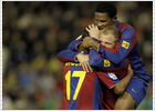 Eto'o se divierte en Mestalla