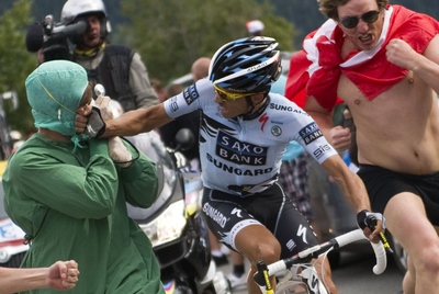 FOTOGALERIA: La furia de Contador