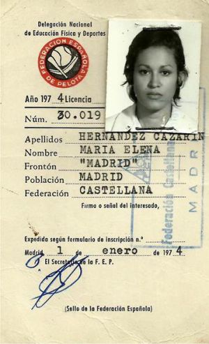 Carnet Federación 1974