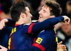 Messi y Villa hacen buenas migas