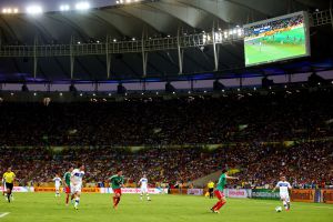 Vista de Maracaná en el México-Italia.