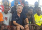 Fútbol con tiza y pizarra en Vanuatu