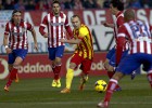 Atlético y Barça no se dejan un milímetro