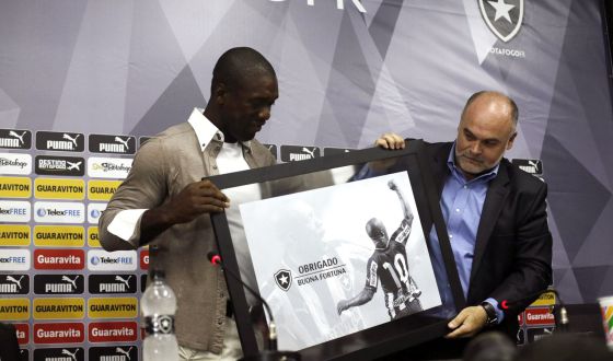 Seedorf, en su despedida del Botafogo.