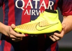 Iniesta, con botas de ‘basket’