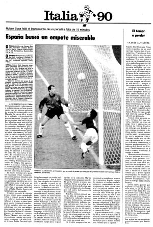 ESPAÑA, 0 - URUGUAY, 0