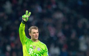 Neuer no fim de semana passado, contra o Hertha BSC.