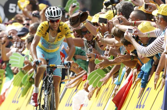 Vicenzo Nibali, en la 14ª etapa del Tour de Francia 2014