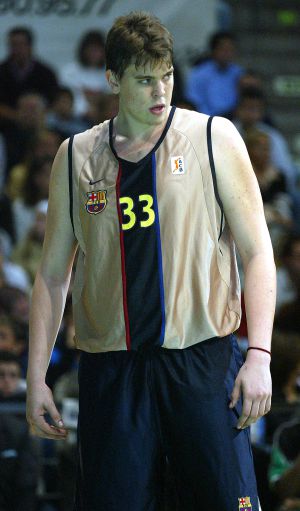 Marc Gasol, quan jugava al Barça el 2003.