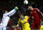 España vence por la mínima a Ucrania