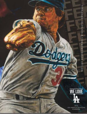 Portada del anuario de los Dodgers de este año.