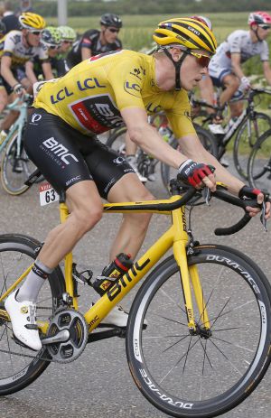 Alex Dowsett en la segunda etapa del Tour.