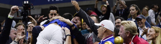 Djokovic celebra el triunfo