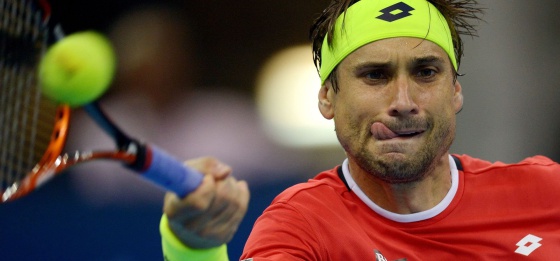 Ferrer, durante su duelo ante Becker.