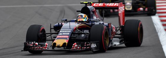 Sainz, durant un moment de la cursa.
