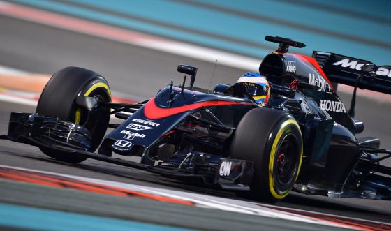 Alonso en el gran premio de Abu Dhabi.