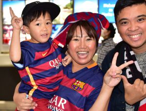 Els nens alegren el Barça al Japó