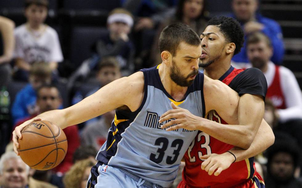 Marc Gasol y Anthony Davis.