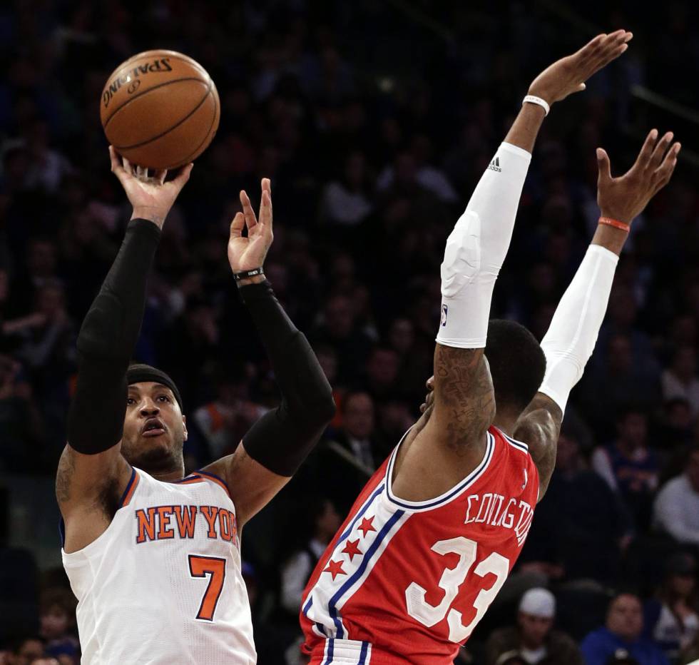 Carmelo Anthony y Covington.