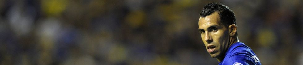 Tévez, durante el partido contra Newells.