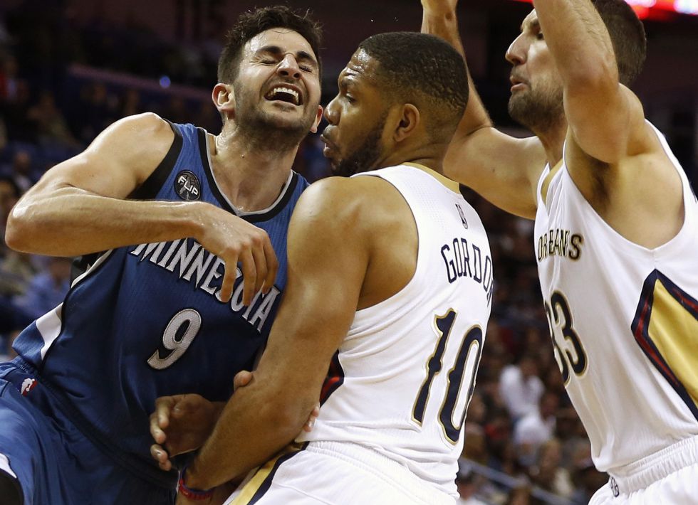 Ricky Rubio, Gordon y Ryan Anderson.