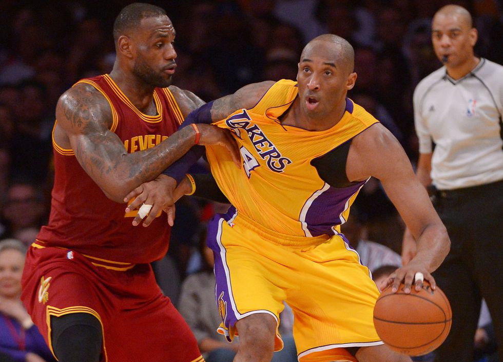 LeBron Jaems y Kobe Bryant.