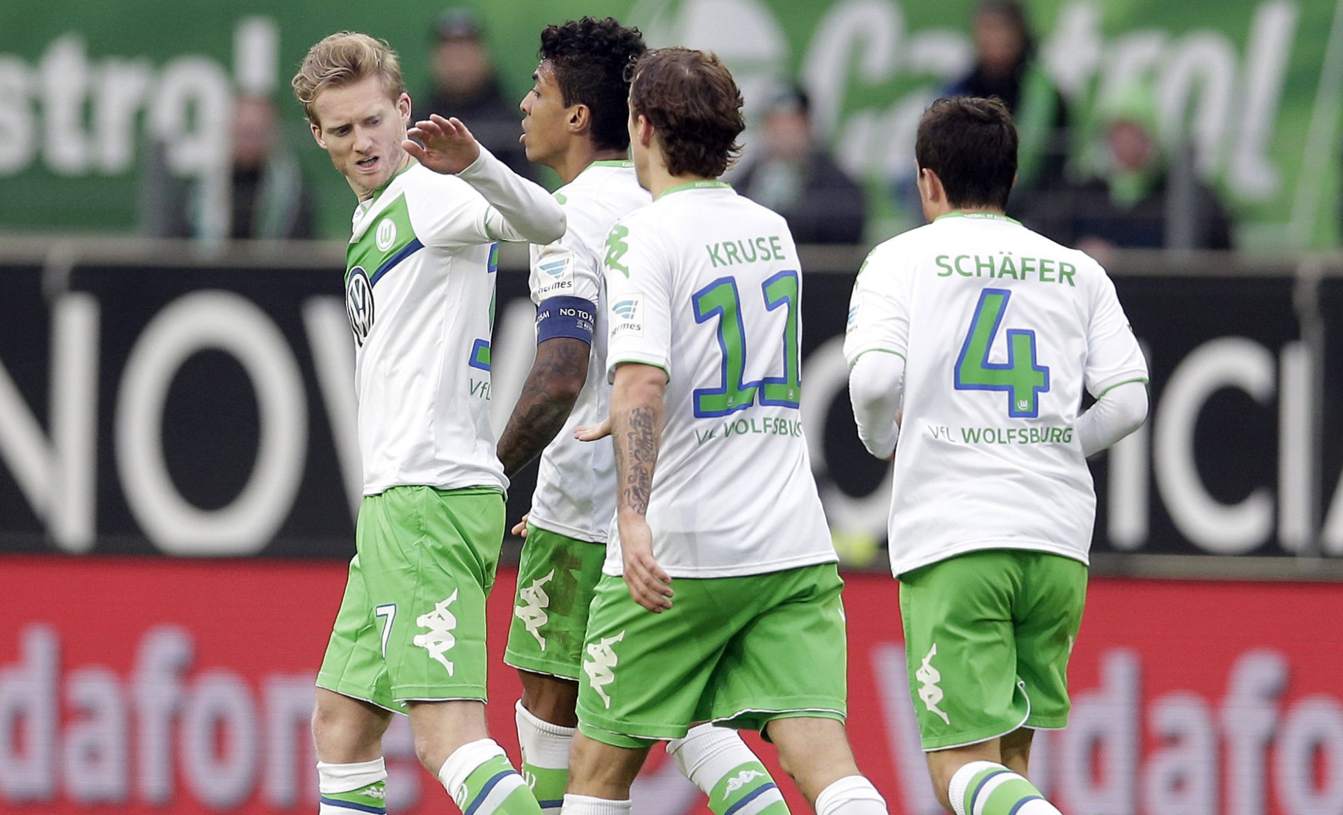 Los jugadores del Wolsfburgo. Los jugadores del Wolsfburgo.