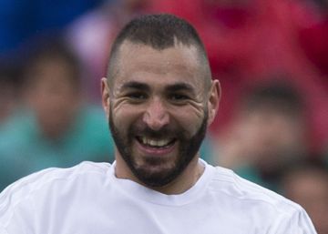 La felicidad de Benzema La felicidad de Benzema