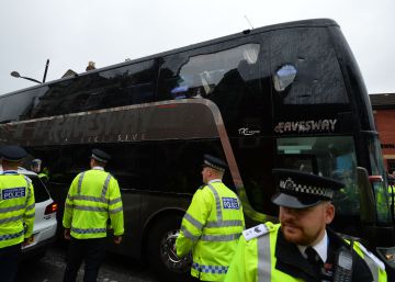 Atacado el autobús del Manchester United antes de jugar con el West Ham