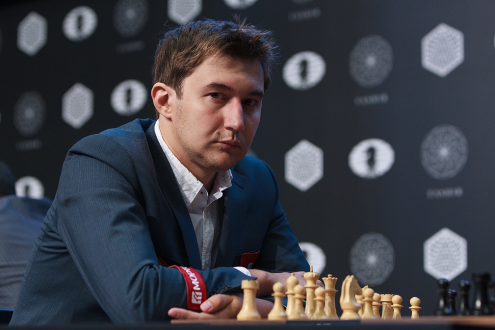Serguéi Kariakin, durante el Torneo de Candidatos que ganó en marzo, en Moscú Serguéi Kariakin, durante el Torneo de Candidatos que ganó en marzo, en Moscú