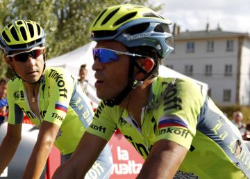 Contador vuelve a ‘besar’ el suelo Contador vuelve a ‘besar’ el suelo