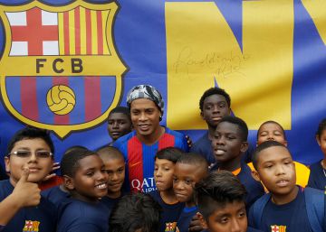 El Barcelona evangeliza los colegios de Nueva York El Barcelona evangeliza los colegios de Nueva York