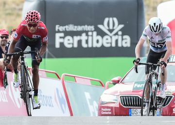 Nairo Quintana aguanta ante Froome y sentencia la Vuelta Nairo Quintana aguanta ante Froome y sentencia la Vuelta