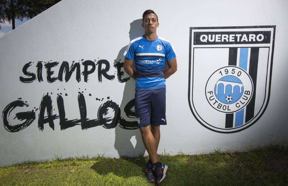 Ángel Sepúlveda en el centro de entrenamiento de Querétaro