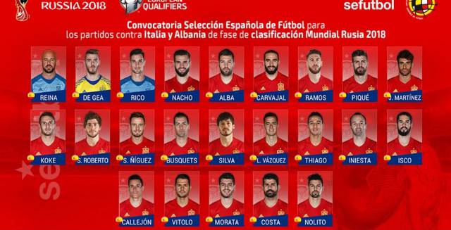 Convocatoria de España. Convocatoria de España.