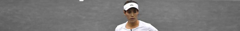 Muguruza, durante un partido en el torneo de Linz.