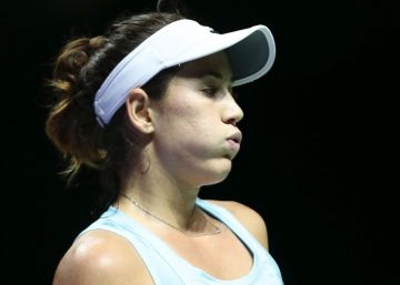 Adiós y desilusión de Muguruza en Singapur
