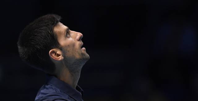 Djokovic, durante la final de la Copa de Maestros frente a Murray.