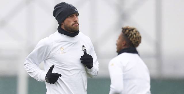 Marchisio, durante un entrenamiento de la Juventus.