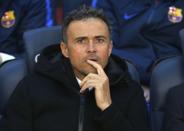 Luis Enrique: “Es un jarro de agua fría”