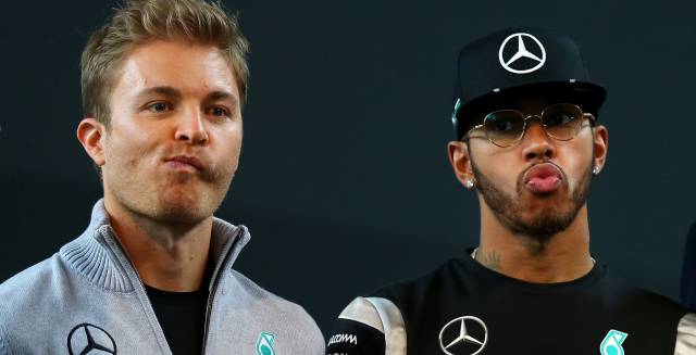 Rosberg y Hamilton en una imagen de archivo. Rosberg y Hamilton en una imagen de archivo.