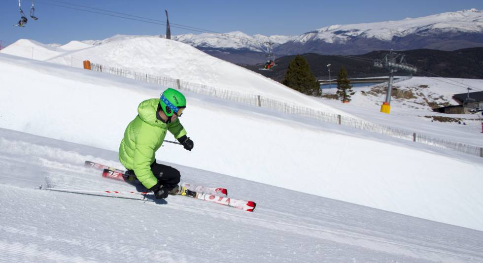 Pista roja Alabau de La Molina (Gerona)