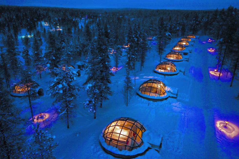 Iglúes de cristal en Kakslauttanen