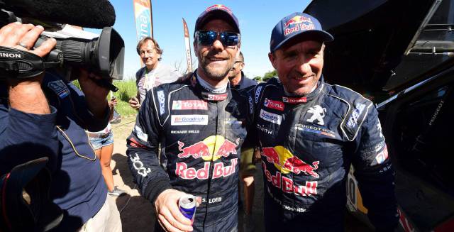 Peterhansel y Loeb en la 11º etapa. Peterhansel y Loeb en la 11º etapa.