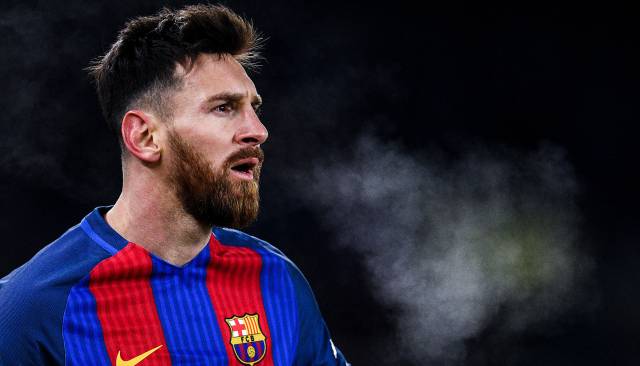 Messi, en el partido ante la Real Sociedad.