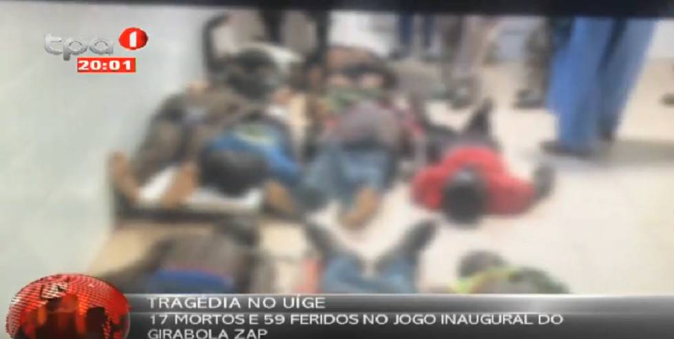 Imatge d'un vídeo publicat a YooTtube per la televisió pública d'Angola.