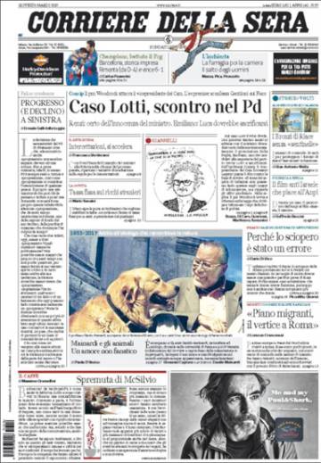 Corriere della Sera sobre el Barcelona PSG